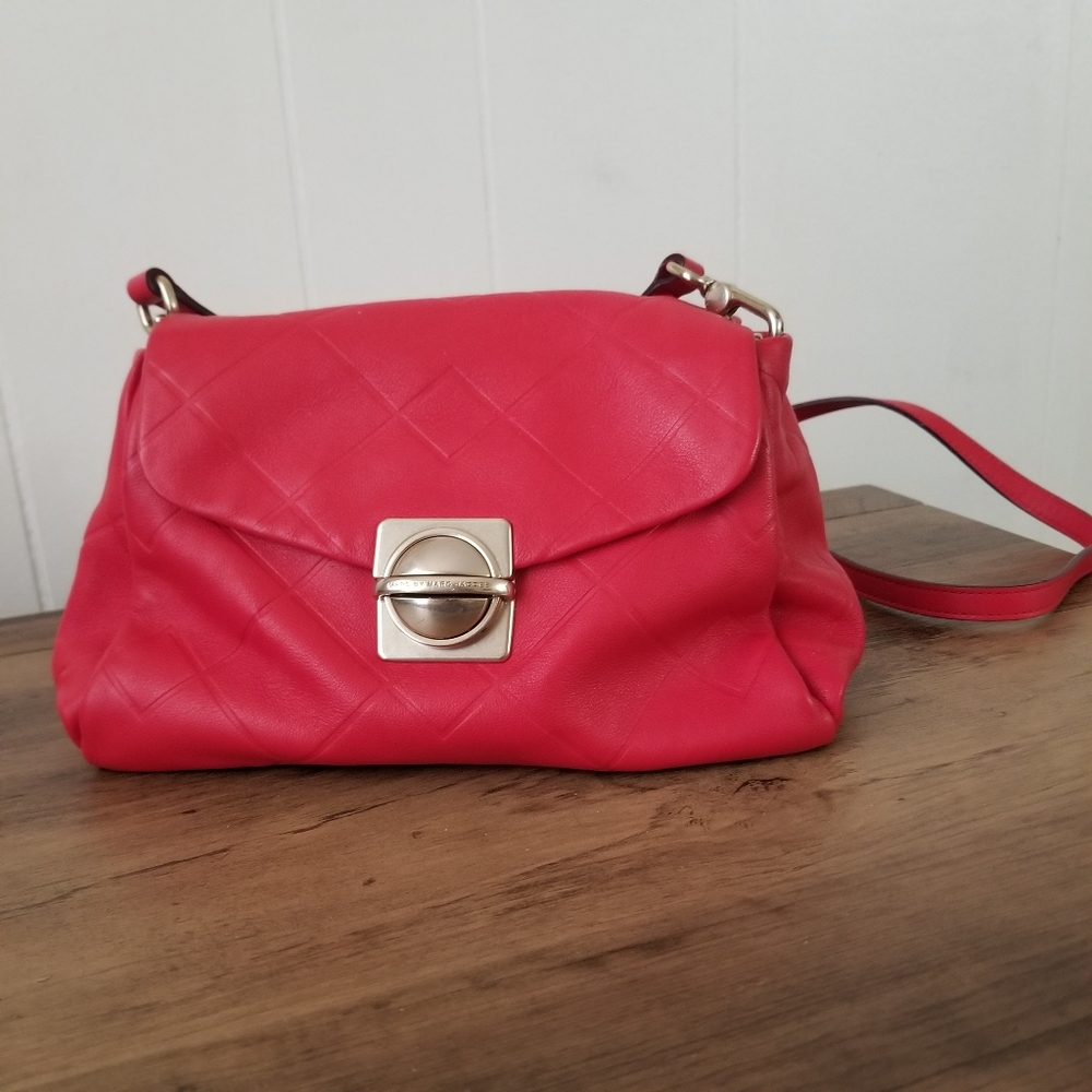 Marc Jacobs Vibrant Red Crossbody Bag